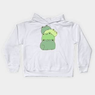 Cute Frog stack Kids Hoodie